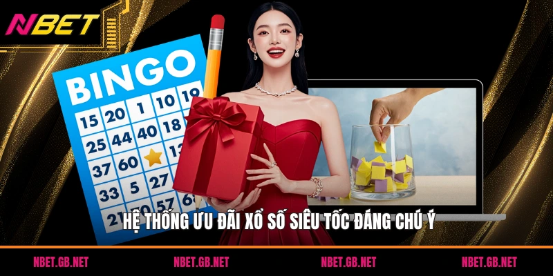 Hệ thống ưu đãi xổ số siêu tốc đáng chú ý